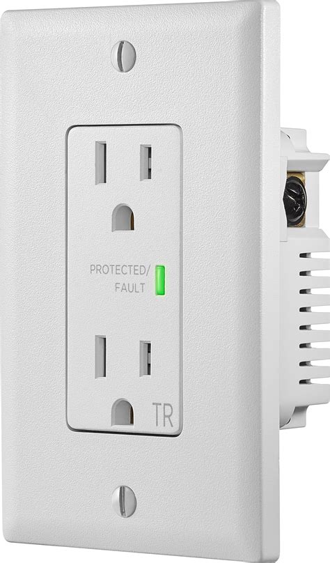 surge protector outlet in drawn steel surface mount electrical box|multi plug outlet surge protector.